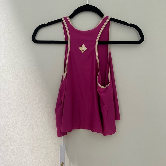 Fierce + Regal Woman’s pink The Sheer Tank top - Picture 5 of 9